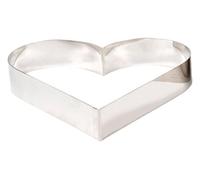 (TG. 22 x 4.5 cm) Decora 0060462 Sagoma Inox Cuore, 22 x 4.5 cm, Acciaio Inossid