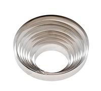(TG. 22 x 4 cm) Decora 0063722 Cerchio Inox 22 x 4 cm in Acciaio Inossidabile, A
