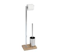 (TG. 22 x 74 x 15 cm) WENKO DIE BESSERE IDEE Piantana portarotolo e scopino WC M