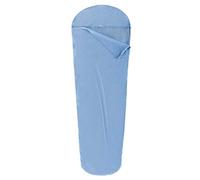 (TG. 220x80x50 cm) Ferrino Comfort Liner Mummy, Sacco Lenzuolo Azzurro, 220x80x5