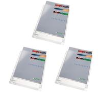 (TG. 22x30 (Confezione da 3)) LEITZ Buste perforate a soffietto - PVC morbido an