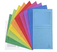 (TG. 22x31) Exacompta 50000E Cartelle a L, 22x31 cm, Multicolore - NUOVO