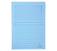 (TG. 22x31) Exacompta Bahia 50150e Pack di 100 cartelle con finestra traslucido