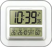 (TG. 23.5x2.7x19.5 cm) Technoline WS 8006 Orologio Radio, Argento/Bianco, 23.5x2