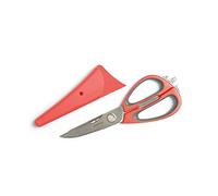 (TG. 23.5x8.3x2.5 cm) Mastrad, Forbici Multiuso con Supporto Magnetico, Rosse -