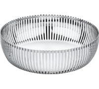 (TG. 23 cm) Alessi PC02/23 Cestino Portaoggetti di Design in Acciaio Inox, Lucid