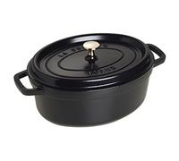 (TG. 23cm x 17,7cm) STAUB 40500-231-0 Casseruola Ovale, 23 cm, Nero - NUOVO