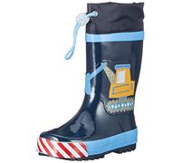 (TG. 24/25 EU) Playshoes, Stivaletti Pioggia con Coulisse - Escavatore, Stivali