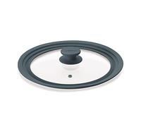 (TG. 24/26/28 cm) Tescoma Unicover Coperchio, Vetro/Silicone, Grigio, 24x26x28 c