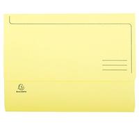 (TG. 24.5x32.5) Exacompta 47979E Cartelle con Tasca, 24.5x32.5 cm, Giallo - NUOV