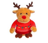 (TG. 24 cm) Gipsy TOYS - Les Amis Pull Ugly 24 cm - Maglia rossa renna - Peluche