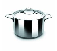 (TG. 24 cm) IBILI Noah 605224 - Tegame in Acciaio Inox con Coperchio, Ø 24 cm -