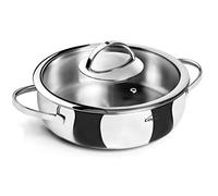 (TG. 24 cm) Lacor 79624- Pentola bassa con coperchio belly 24 cm - NUOVO