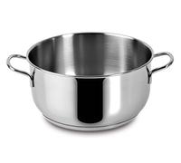(TG. 24 cm) Lagostina Casseruola Fonda 2 Manici Every Inox cm.24 Pentole Cucina,
