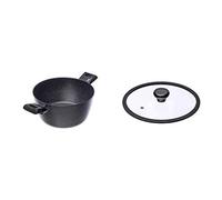 (TG. 24 cm) Moneta 0001850724 Etnea Casseruola, 2 Manici, 24 cm & Alluflon Etnea