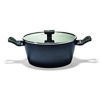 (TG. 24 cm) Moneta Nova Protection Base Casseruola, Alluminio, Nero, 24 cm - NUO