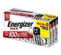 (TG. 24) Energizer - Max, confezione da 18+6 batterie AAA 1,5 V, più potenza e