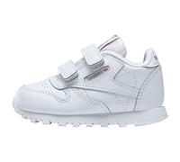 (TG. 24 EU) Reebok CL Lthr 2V, Sneaker Unisex-Bimbi 0-24, White/Carbon/VECBLU, 2