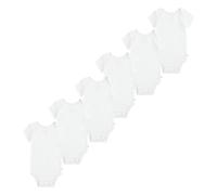 (TG. 24 mesi) Huggies Little Hugs 6-Pack Basic Bodysuit Undershirt, Bianco Lucid