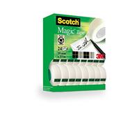 (TG. 24 Pezzi) Scotch Magic Type, Nastro Adesivo 3M Trasparente Inscrivibile, Fi