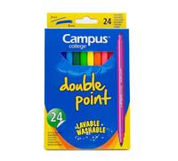 (TG. 24 unit (Confezione da 1)) Campus College Pennarelli lavabili a doppia pun