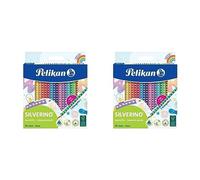 (TG. 24 Unit (Confezione da 2)) Pelikan Silverino, Matite Colorate con Fusto Tr