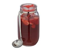 (TG. 24 x 20 x 13 cm) Relaxdays Barattolo per Conserve, Coperchio con Foro per C