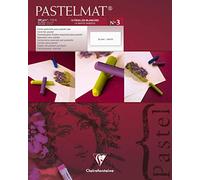(TG. 24 x 30 cm) Clairefontaine 24 x 30 cm PastelMat Pastel Card Pad No3, 360 g,