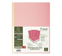 (TG. 24 x 32 cm) Exacompta pacchetto di 25 cartelline a Dos telata scheda 320 gr