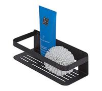 (TG. 24 x70x10.6 cm) Tiger Caddy Cestello Doccia, Acciaio Inox, Nero, 24 x 70 x