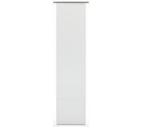 (TG. 245x60x0.1 cm) Gardinia Flächenvorhang Stoff waschbar 123 Uni weiß 60 x 2