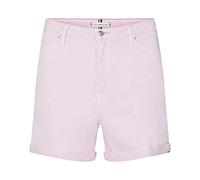 (TG. 24W / 30L) Tommy Hilfiger Rome HW Short Hana Jeans Straight, Rosa (Frosted