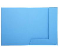 (TG. 24x32) Exacompta 335006E Cartelle con Alette, 24x32 cm, Blu Chiaro - NUOVO
