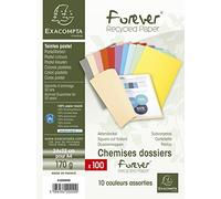 (TG. 24x32) Exacompta 420000E Cartelle Semplici, 24x32 cm, Multicolore - NUOVO