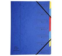 (TG. 24x32) Exacompta 54072E Classificatori con Punti Metallici, 24x32 cm, Blu -
