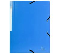 (TG. 24x32) Exacompta 55802E - Cartellina a 3 alette ed elastico, in PP 400µ, c