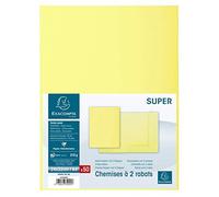 (TG. 24X32) Exacompta Super 250 pack di 50 cartelline per A4 2 alette 24 x 32 cm