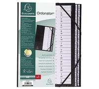 (TG. 25.3x33) Exacompta 621765E Classificatori a Soffietto, Interno, 25.3x33 cm,