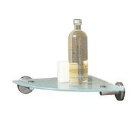 (TG. 25.4x5x25.4 cm) Tiger Boston Mensola Angolare, Acciaio Inox Spazzolato, 25,