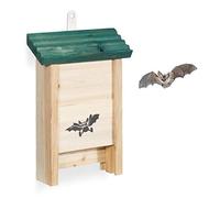 (TG. 25.5 x 18 x 6 cm) Relaxdays Casetta per Pipistrelli, Nido per Pipistrellini