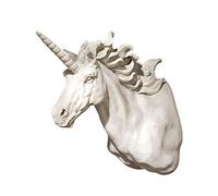(TG. 25.5x14x33 cm) Design Toscano KY722072 Scultura da Parete Alicorno Unicorno