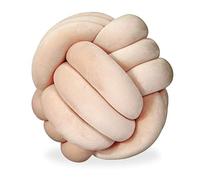 (TG. Ø25 cm) Relaxdays Cuscino a Nodo, Cuscino Attorcigliato Divano, Decorato,