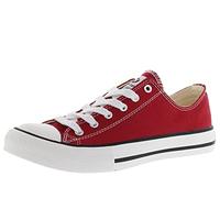 (TG. 25 EU) victoria Sneaker TRIBU Tela Carmin 25 - NUOVO