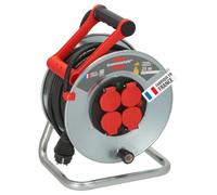 (TG. 25 m) Brennenstuhl, 1207921, Argento, S, prolunga, IP44 tamburo cavo di 25m