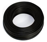 (TG. 25 Meters) Cavo per altoparlante 2 X 0,75 mm² - Nero - 25 m - RCA - audio