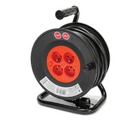(TG. 25 mètres) Velamp REEL-FR-25 - Prolunga elettrica da 25 m, con avvolgitore