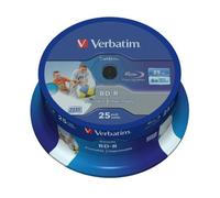 (TG. 25 Pack) Verbatim BD-R Blu Ray SL DataLife Type 25GB 6x Printable Stampabil