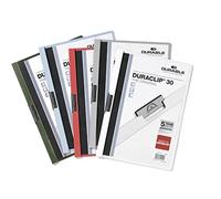 (TG. 25 Pezzi) Durable 220000 - Duraclip 30, Cartellina con Clip per Archiviare