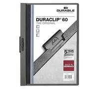 (TG. 25 Pezzi) Durable 220957 - Duraclip 60, Cartellina con Clip per Archiviare