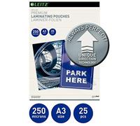 (TG. 25 pezzi) LEITZ UDT Pouch - f.to A3 (30.3X42.6 cm) - 250/250 micron - 74910